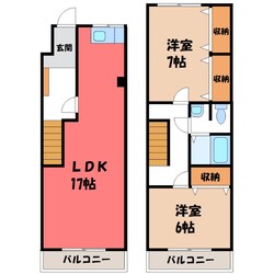 サンハイツ大渕 Ⅱの物件間取画像